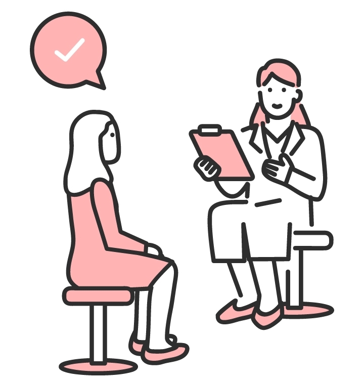 経験豊富な女性専門医が担当します