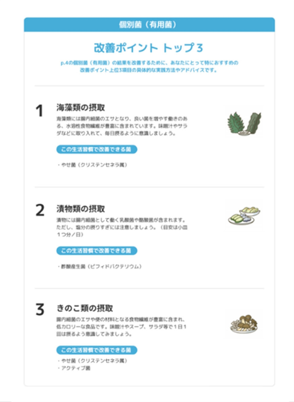 個別注目菌　有用菌/要注意菌の改善ポイント